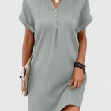 マッシー | ドレープスタイルのエレガントなミニドレス