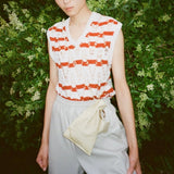 HERRIE KINCHAKU POUCH - PM / SHIRO