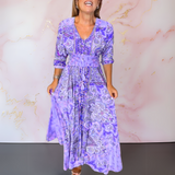 Marga™ | エレガントなVネック夏のドレス