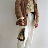 HERRIE KINCHAKU POUCH - PM / TOLQ FUR