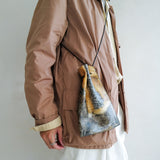 HERRIE KINCHAKU POUCH - PM / TOLQ FUR