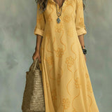 ボビー - 女性用夏の日のフラワーマキシドレス
