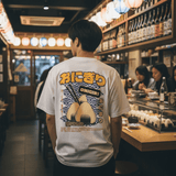 おにぎり - ビッグサイズの日本製Tシャツ
