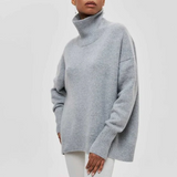 アメリー - タートルネックのオーバーサイズコットンセーター