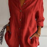 ゾーイ™ エレガントで快適なヴァランスシャツ