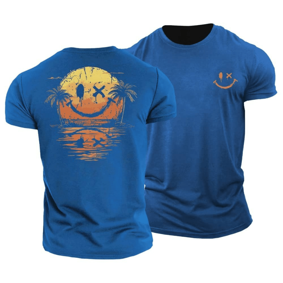 スマイリーと海の夏用Tシャツ